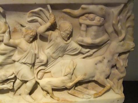 Sarcophagus with Scenes from the Aeneid! A Monumental Symphony in Marble Depicting Epic Battles and Divine Intervention